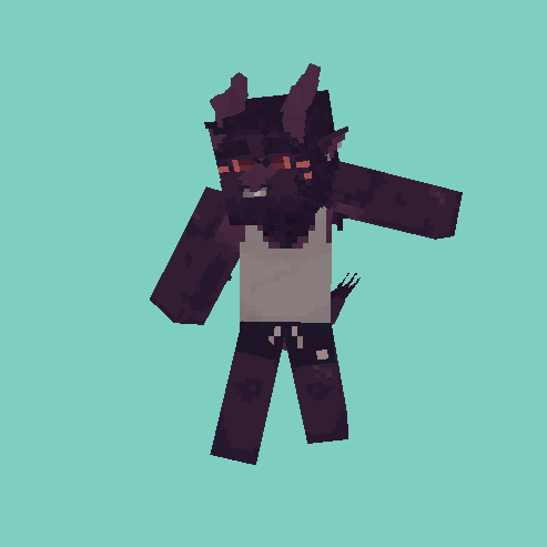 a spinning gif of a modded minecraft skin. a spinning gif of a modded minecraft skin.